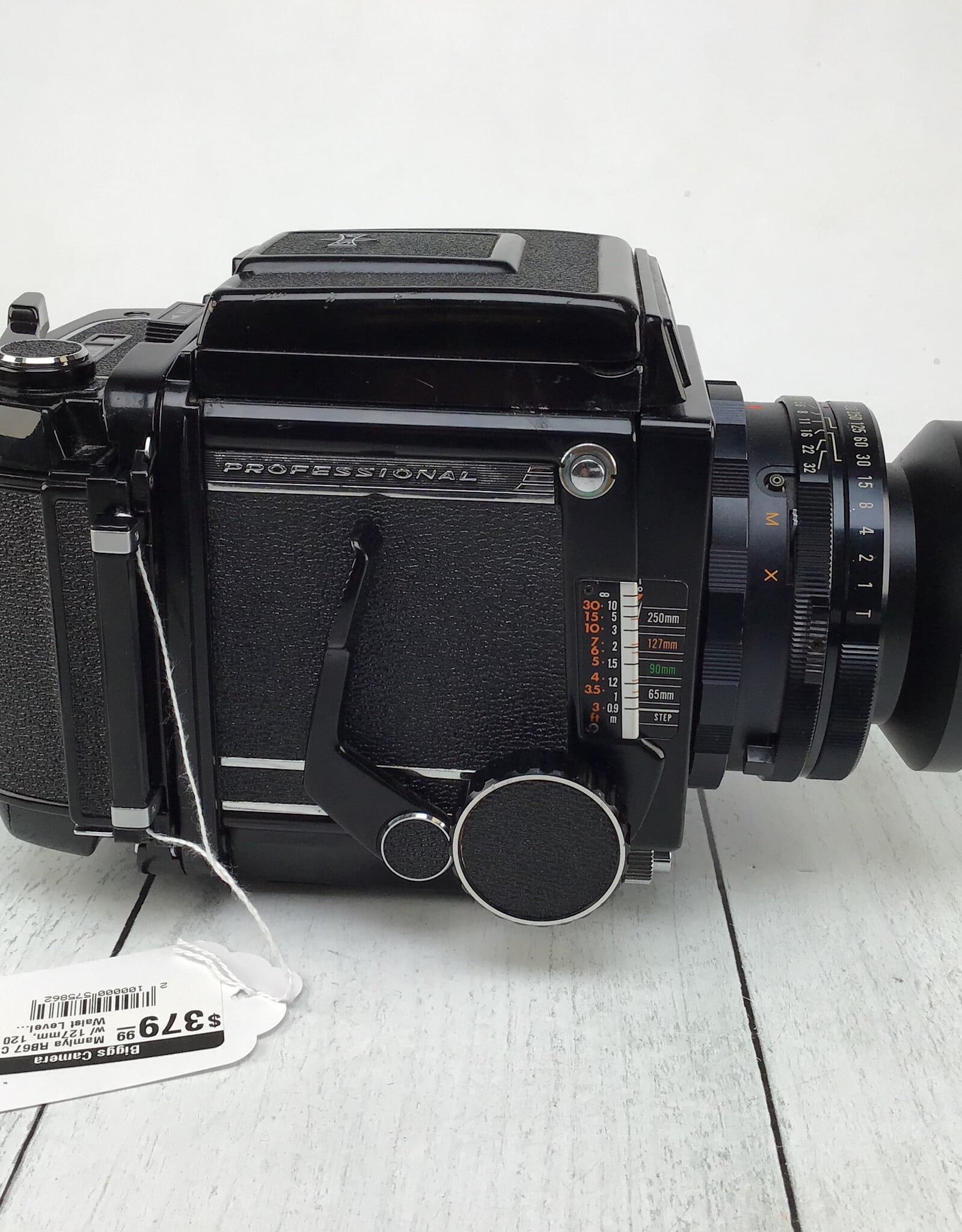 MAMIYA Mamiya RB67 Camera w/ 127mm, 120 Back, Waist Level Finder Used Good