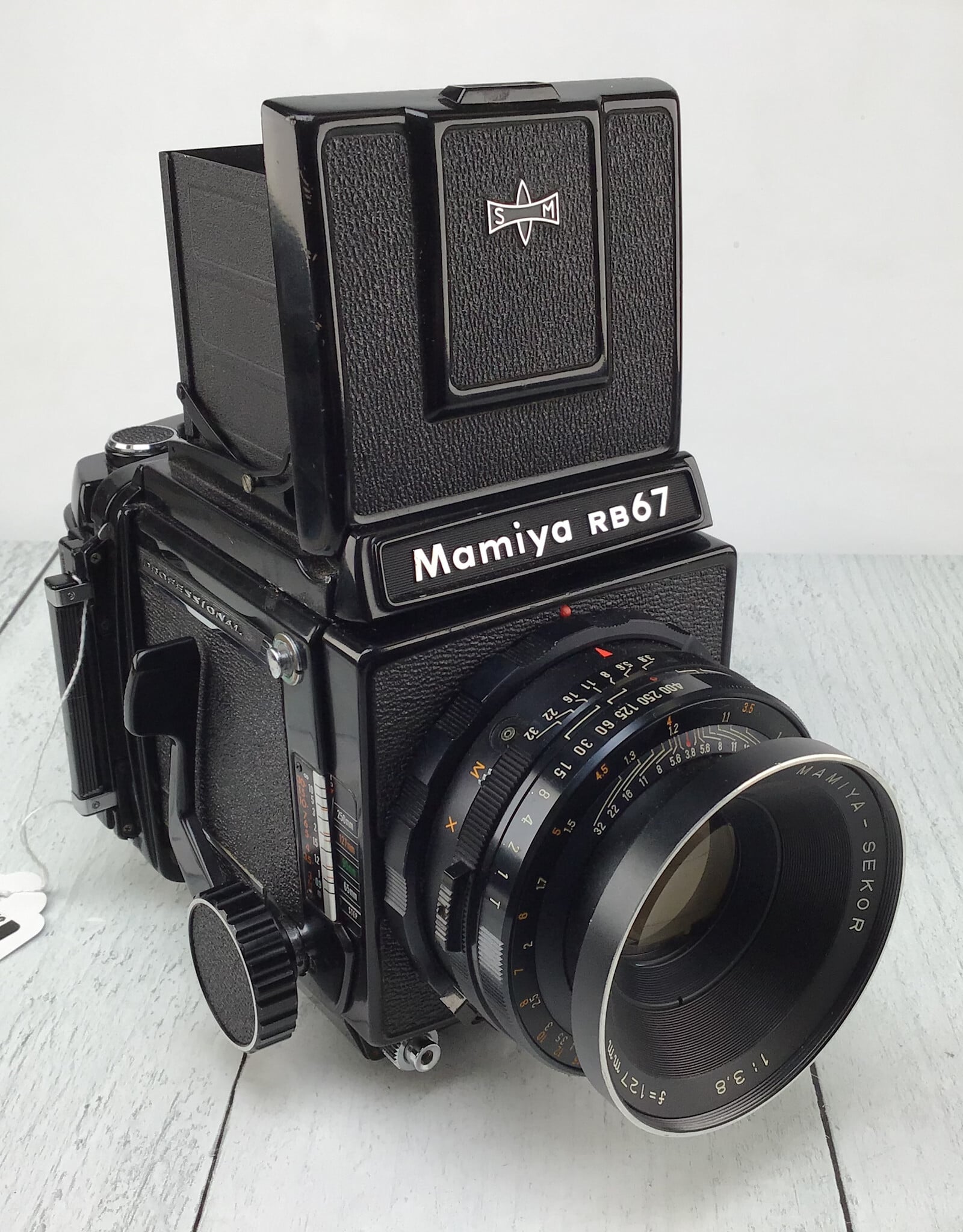 MAMIYA Mamiya RB67 Camera w/ 127mm, 120 Back, Waist Level Finder Used Good