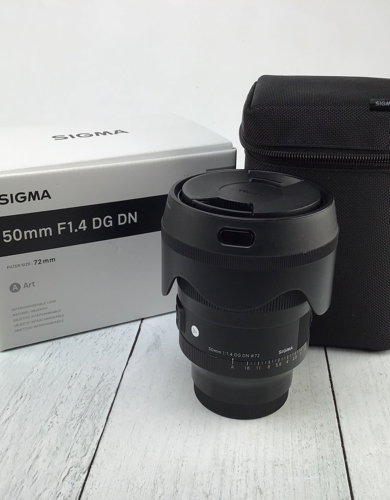 SIGMA Sigma Art 50mm f1.4 DG DN Lens for Sony in Box Used EX