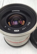 SONY Rokinon 12mm f2.0 NCS Lens for Sony E Used Good