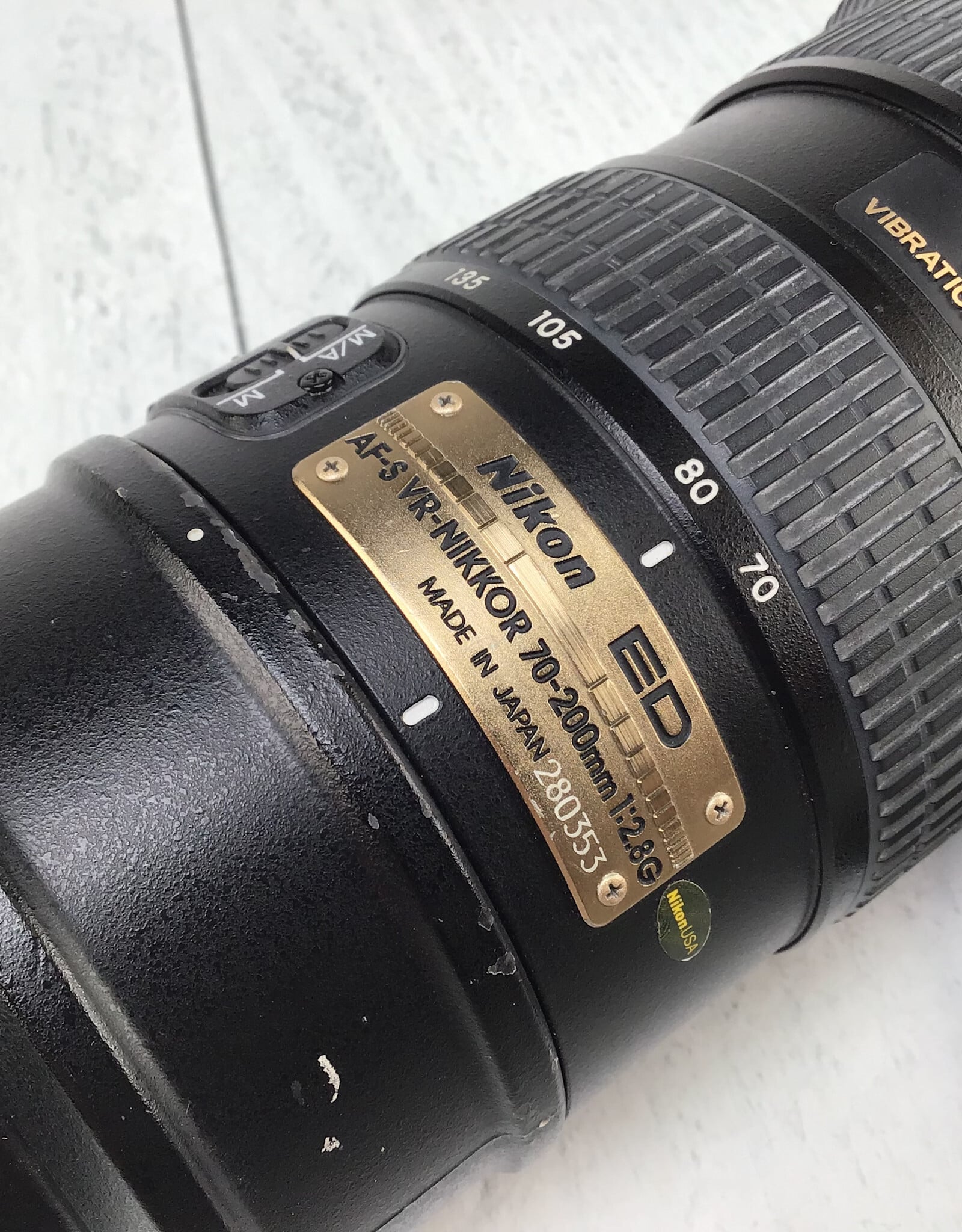 NIKON Nikon AF-S 70-200mm f2.8G VR Lens Used Fair