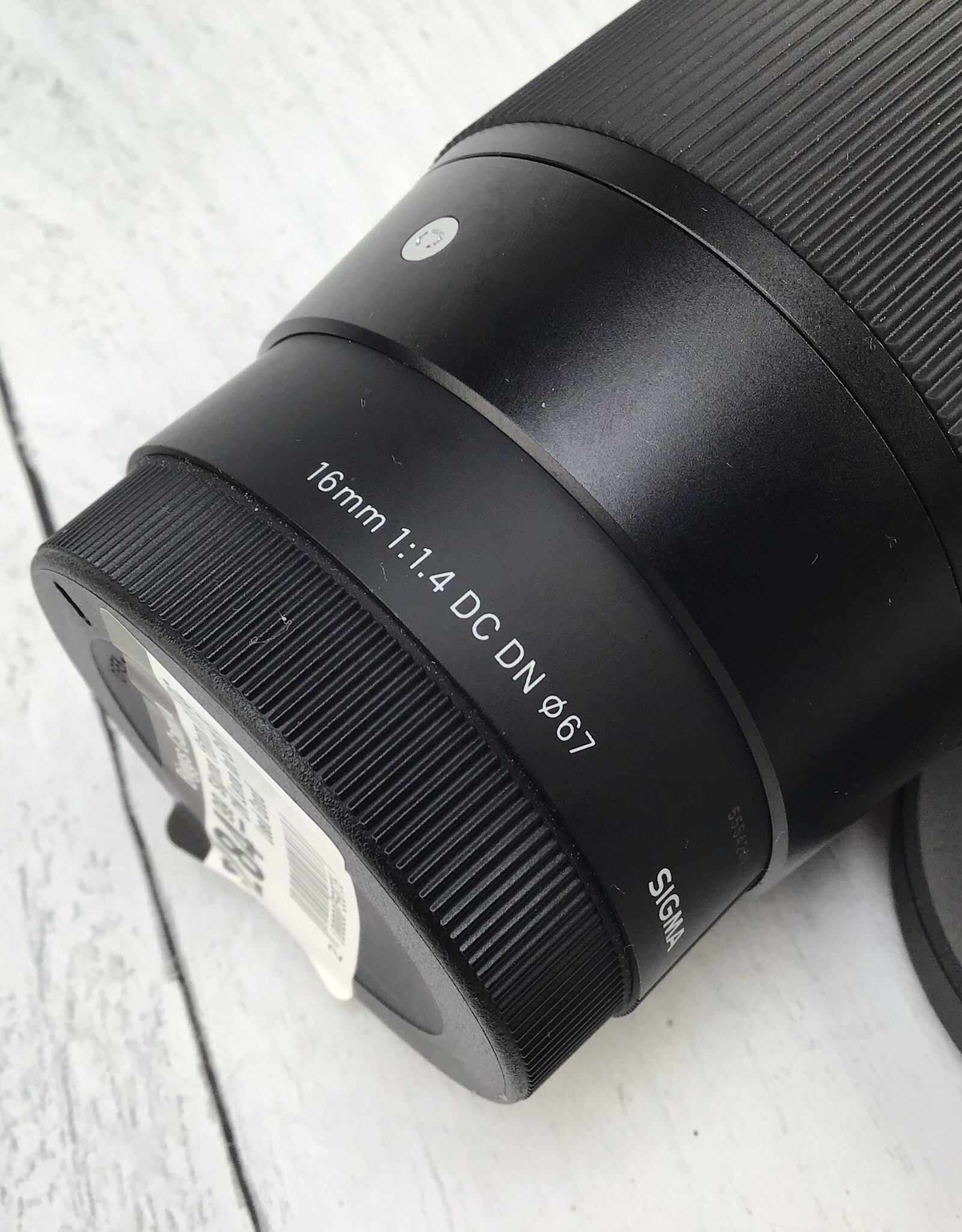 SIGMA Sigma 16mm f1.4 DC DN Lens for Sony E Used Good