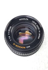 Minolta Minolta MD Rokkor-X 50mm f1.4 Lens Used Good