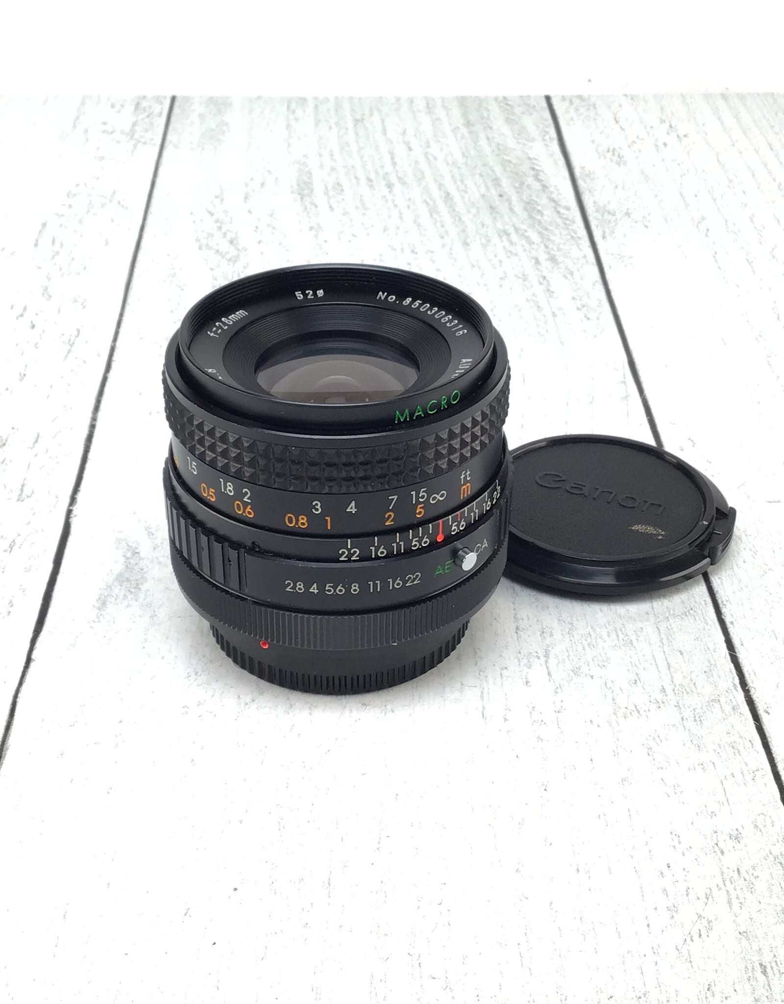 sears Sears Canon FD 28mm f2.8 MC Lens Used Good