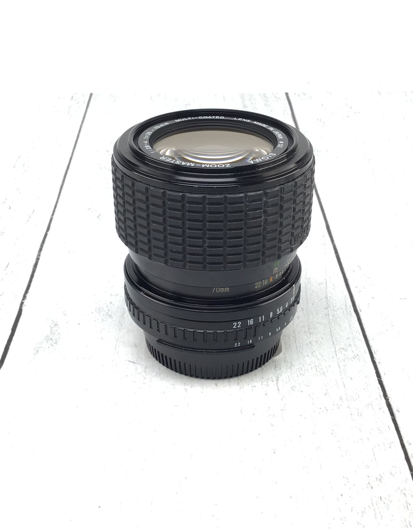 SIGMA Sigma Zoom-Master 35-70mm f2.8-4 F Mount  Lens Used Good