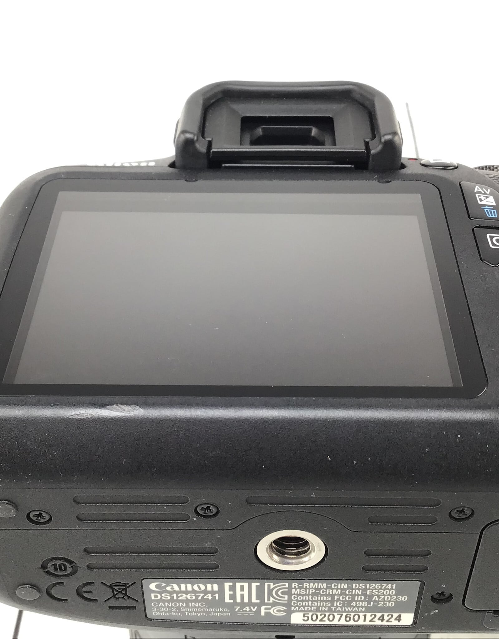 CANON Canon Rebel T7 w/18-55mm Camera Used Good