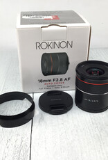 ROKINON Rokinon 18mm f2.8 AF Lens for Sony FE in Box Used Good