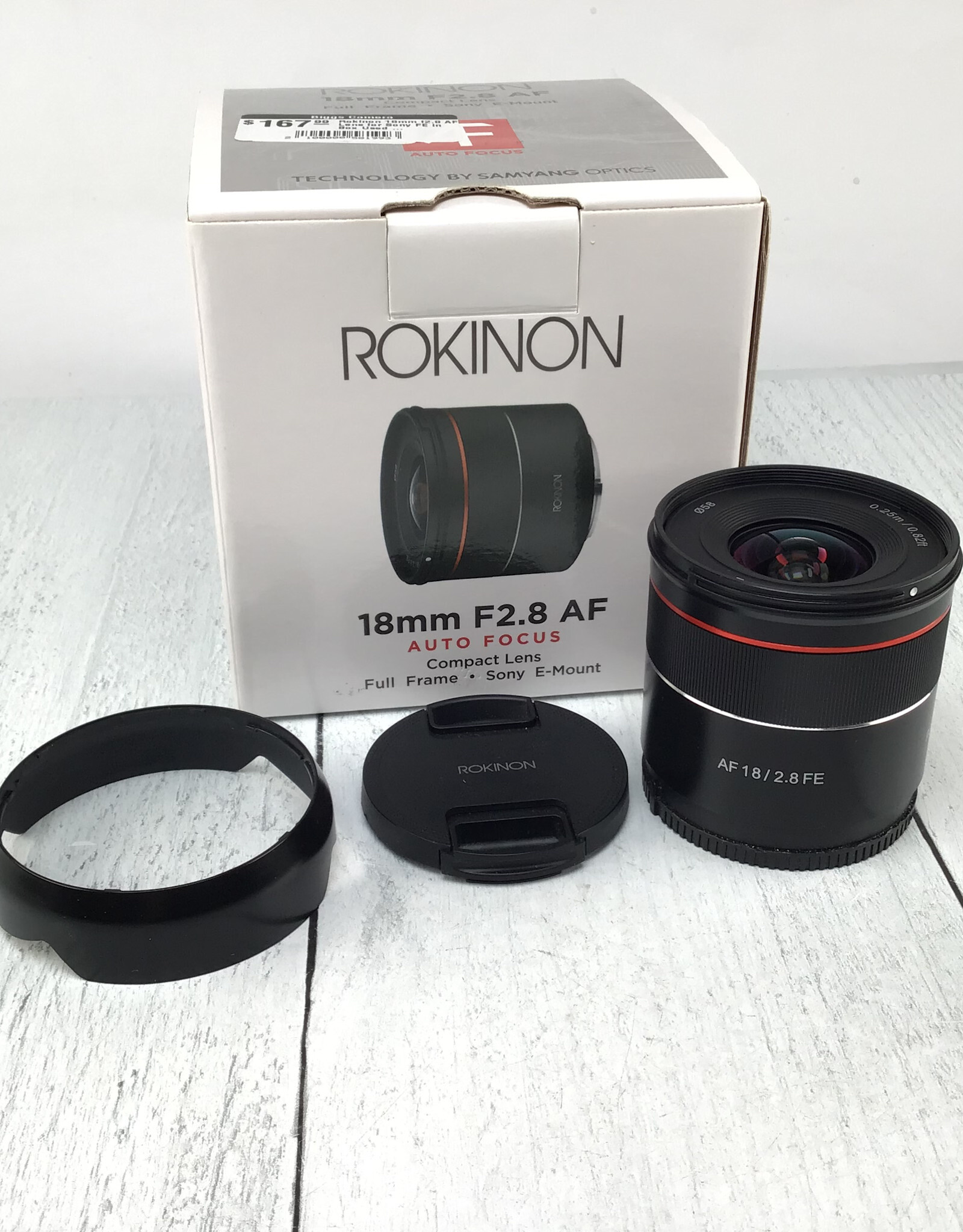 ROKINON Rokinon 18mm f2.8 AF Lens for Sony FE in Box Used Good