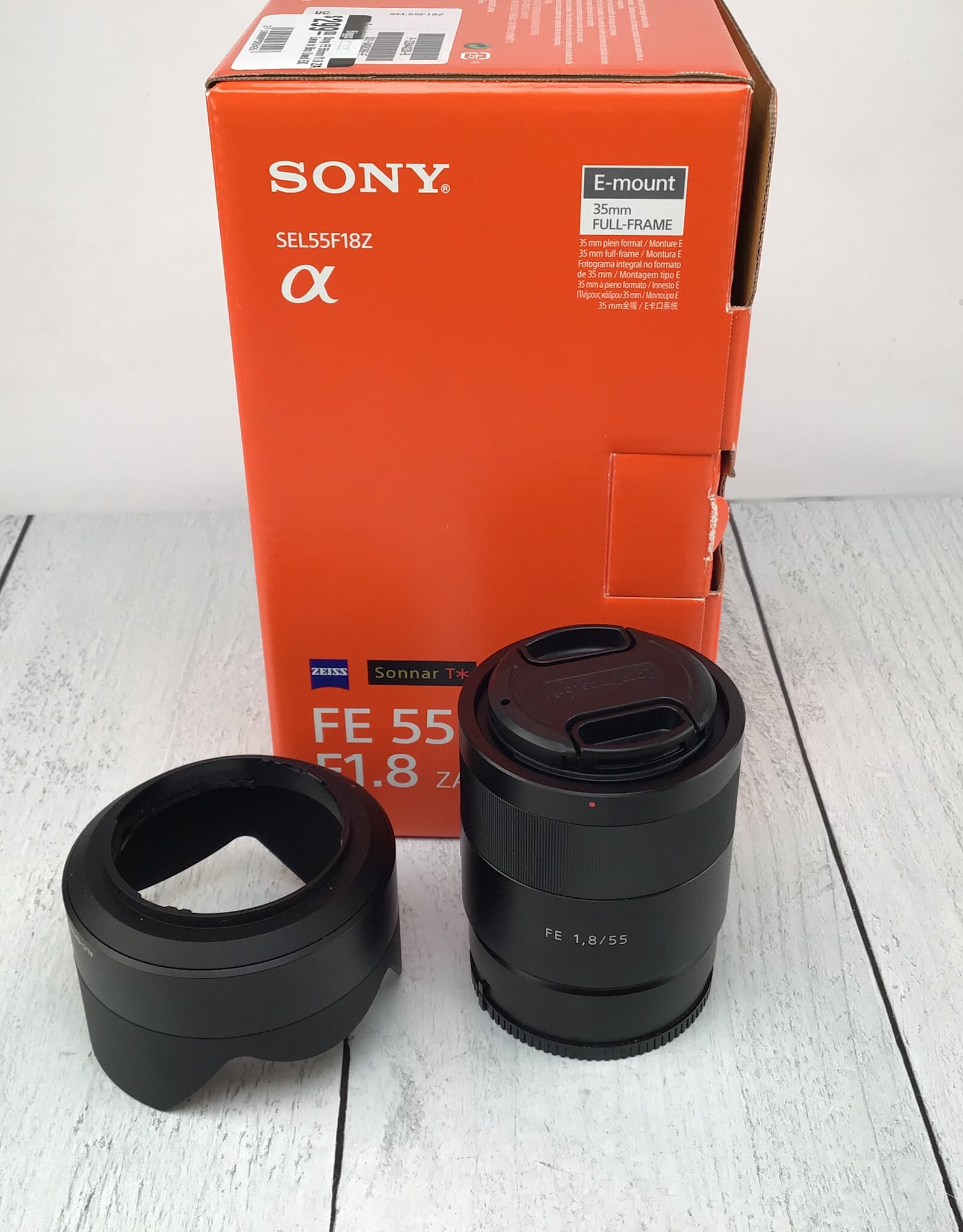 SONY Sony FE 55mm f1.8 ZA Lens in Box Used EX