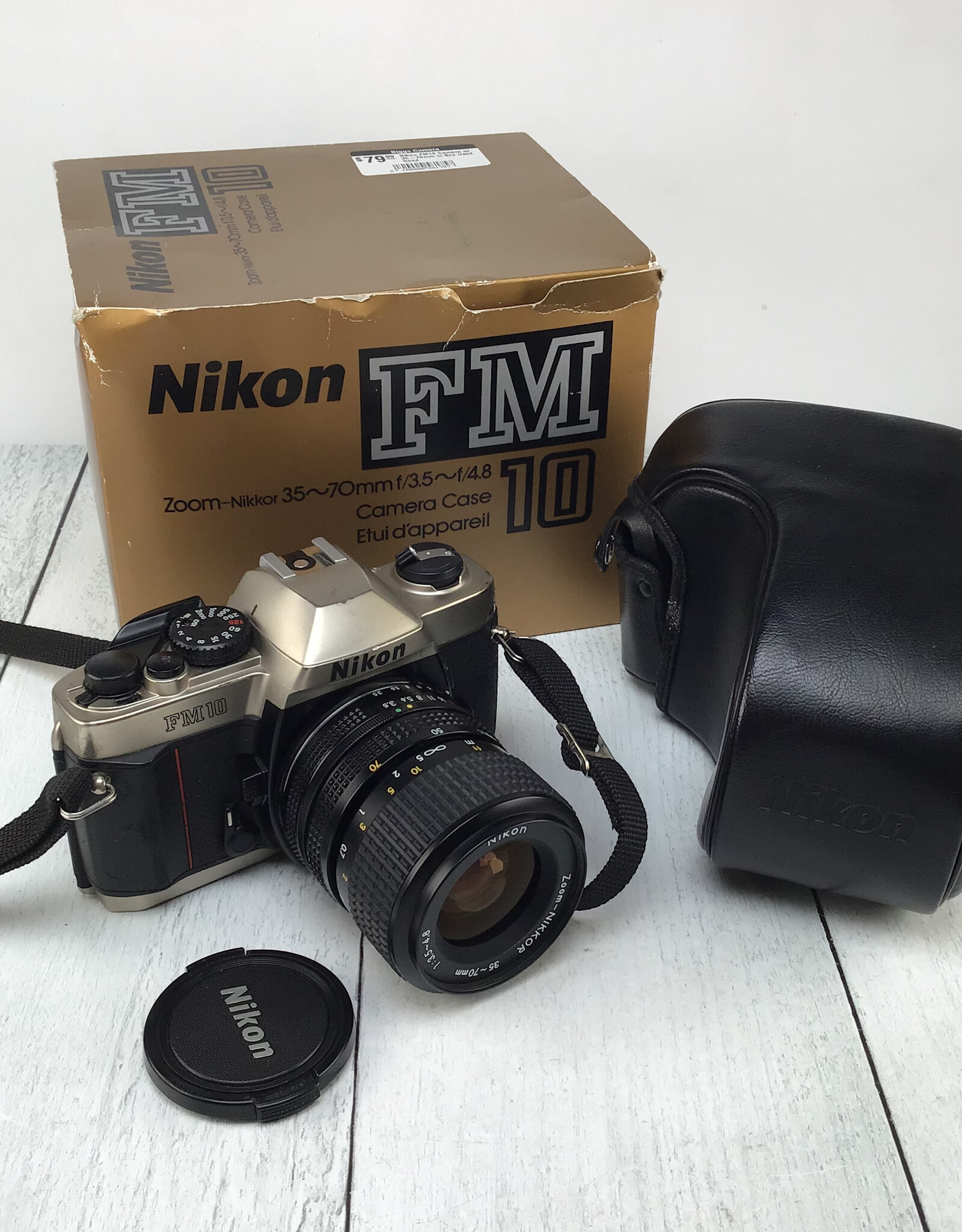 NIKON Nikon FM10 Camera w/ 35-70mm in Box Used Good