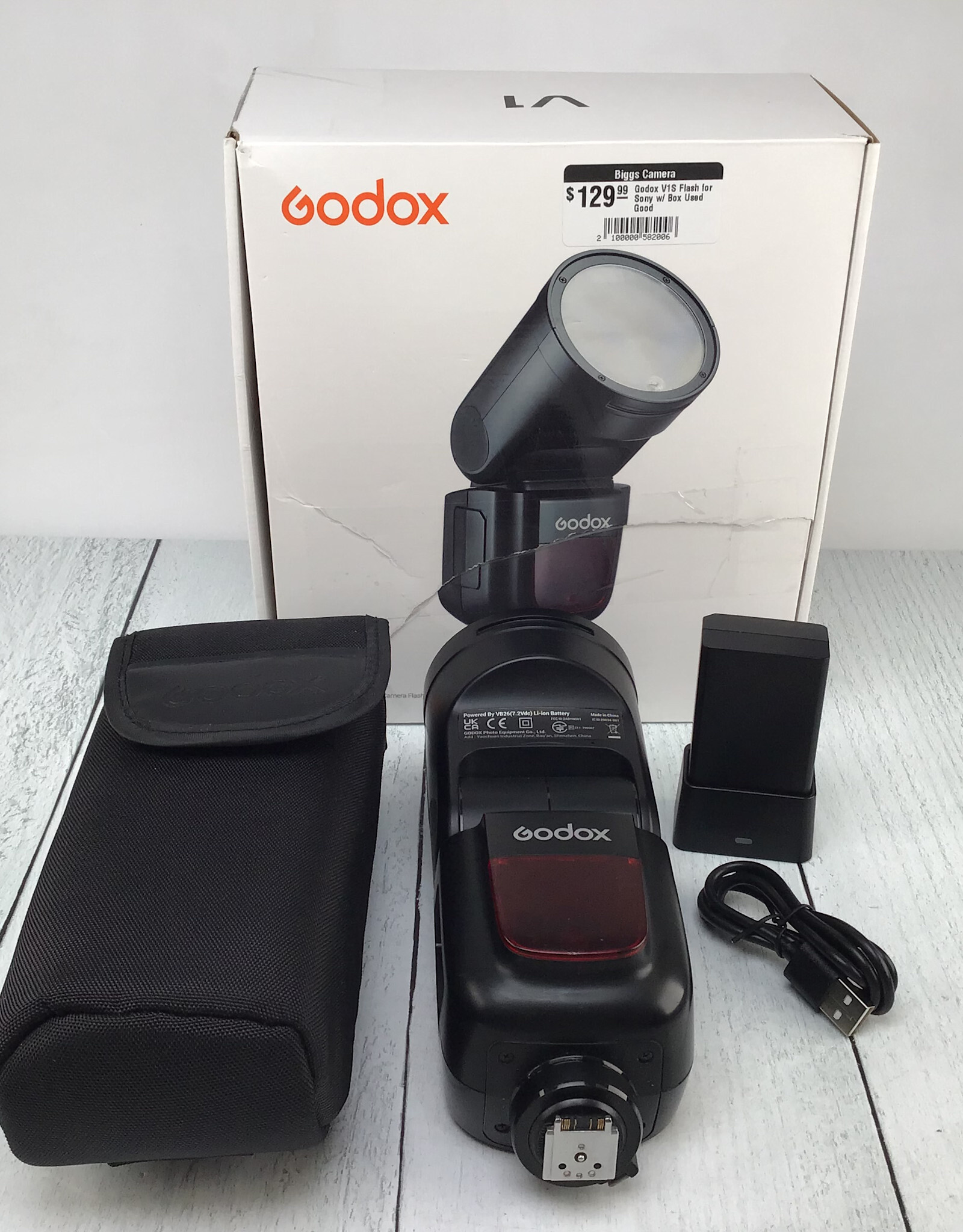 GODOX Godox V1S Flash for Sony w/ Box Used Good