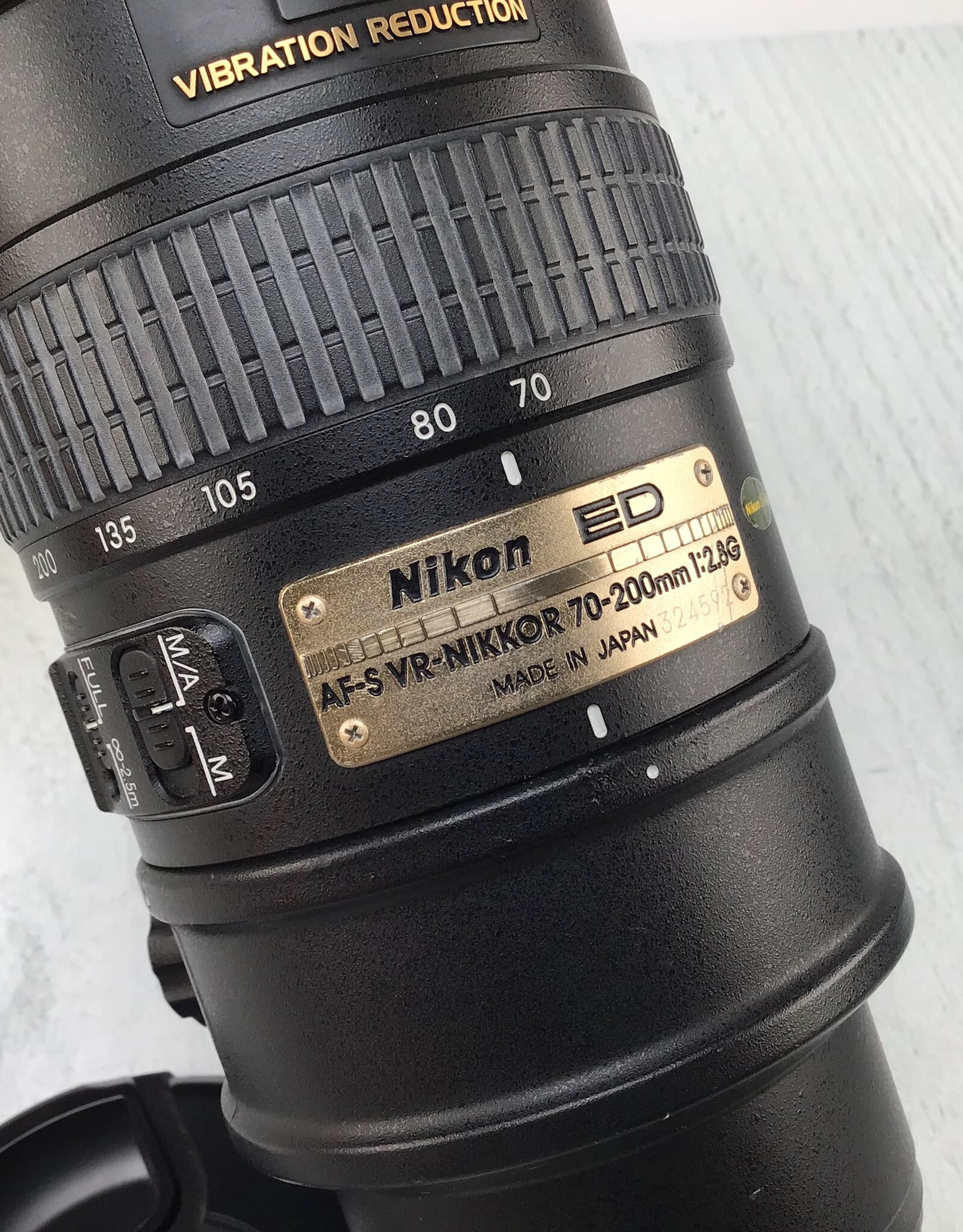 NIKON Nikon AF-S VR Nikkor 70-200mm f2.8G Lens Used Good