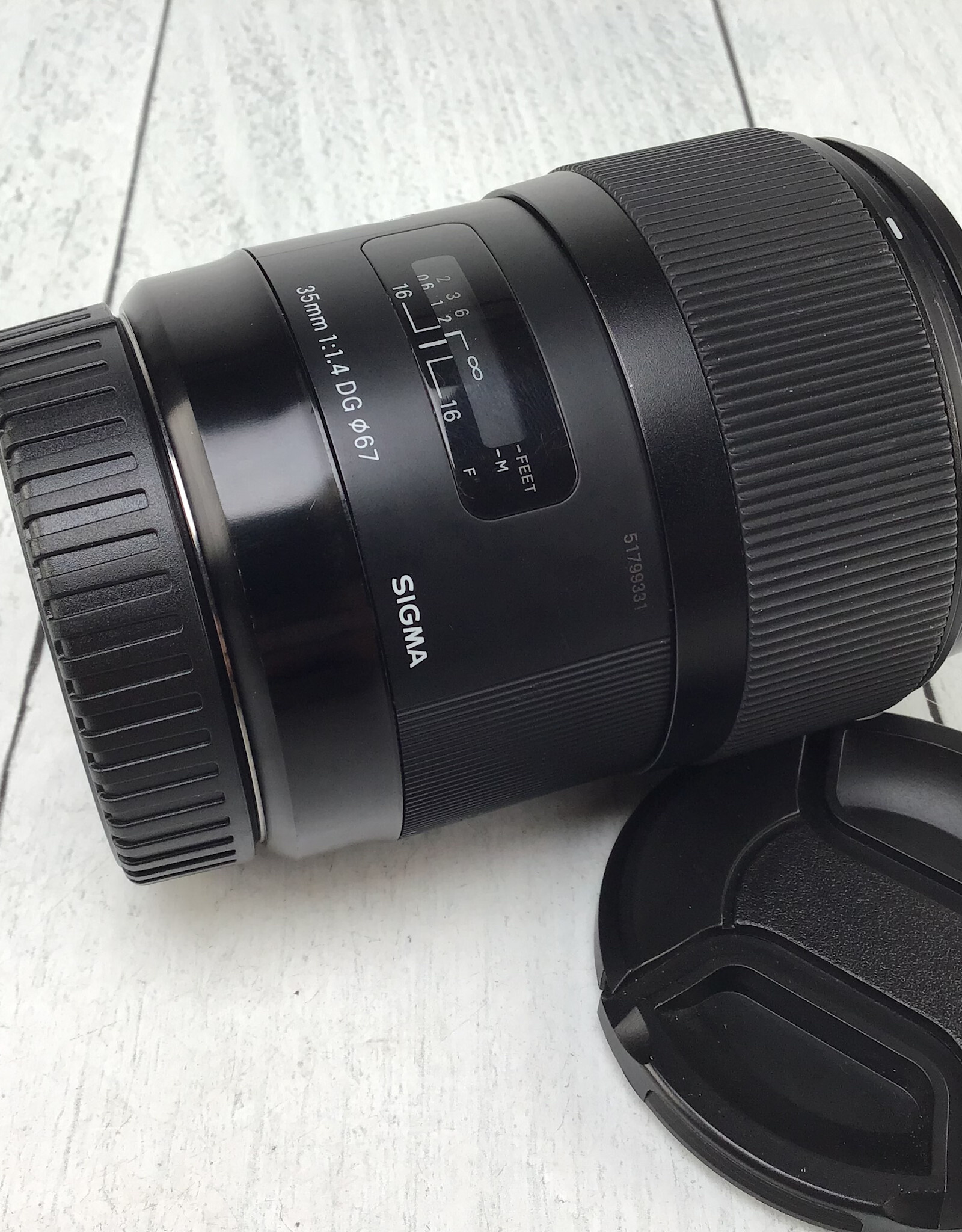 SIGMA Sigma 35mm F1.4 DG EF Lens Used Fair