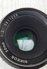 NIKON Nikon Nikkor 50mm f2 AI Lens Used BGN