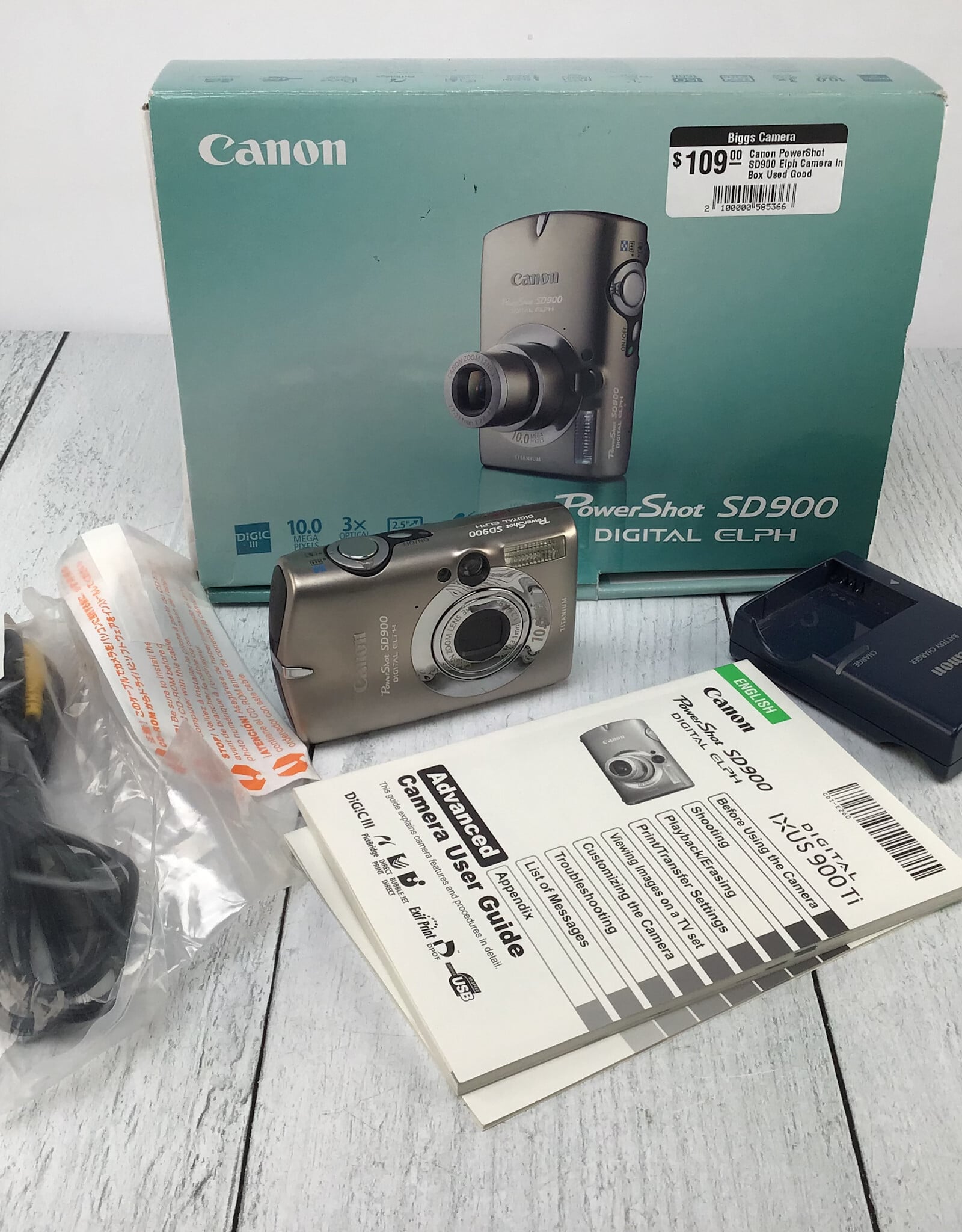 CANON Canon PowerShot SD900 Elph Camera in Box Used Good