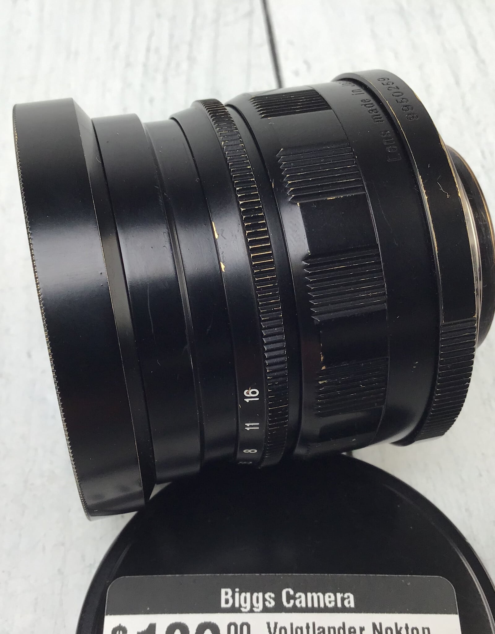 Voigtlander Voigtlander Nokton 50mm f1.5 Screw Mount Lens Hazy Used UG