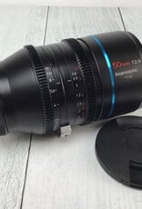 Sirui 50mm T2.9 Anamorphic FF 1.66X lens for Canon Rf Used Good