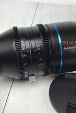 Sirui 50mm T2.9 Anamorphic FF 1.66X lens for Canon Rf Used Good