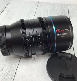 Sirui 50mm T2.9 Anamorphic FF 1.66X lens for Canon Rf Used Good