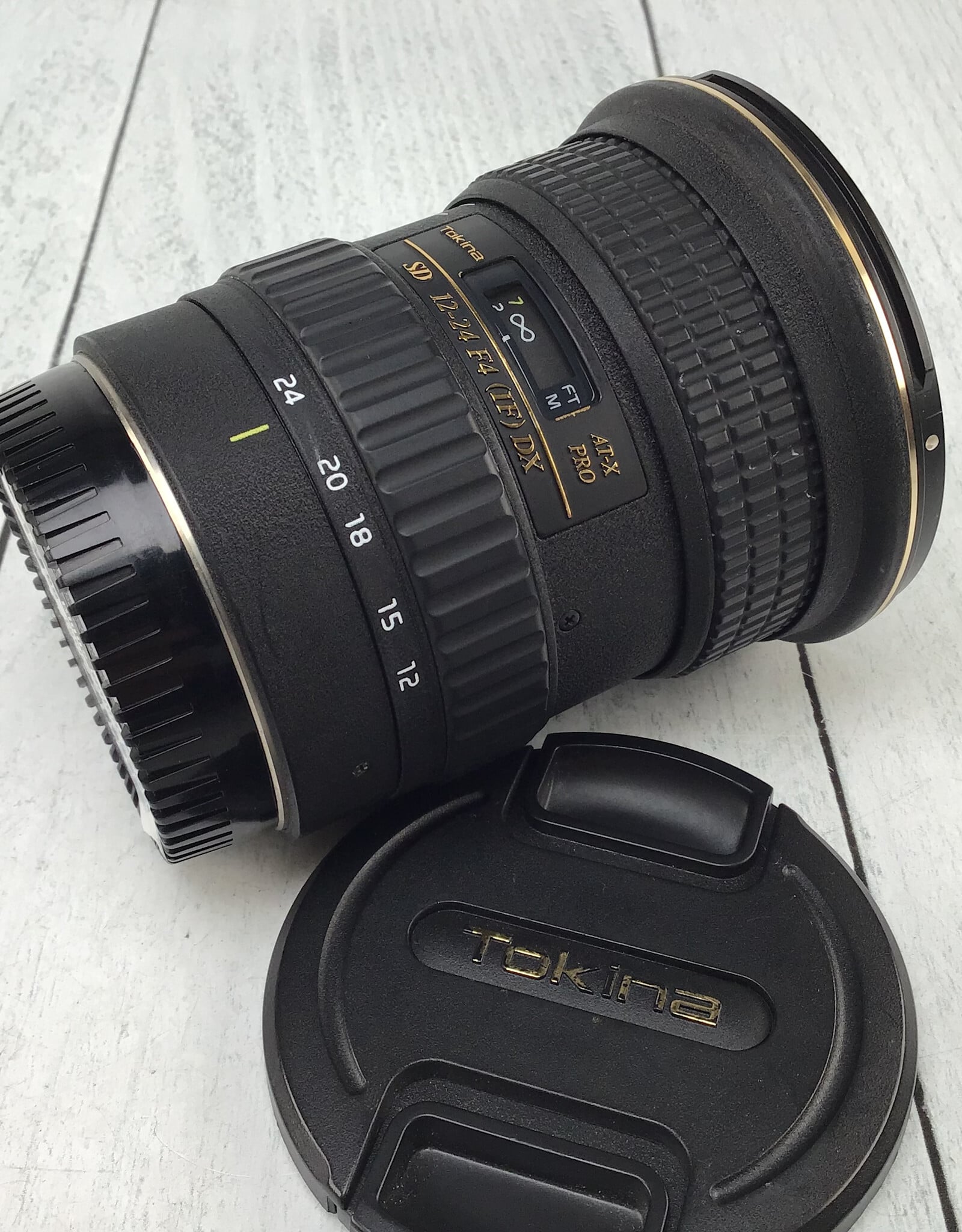 CANON Tokina AT-X Pro SD 12-24mm f4 DX Lens Used Good