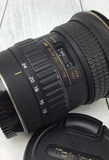 CANON Tokina AT-X Pro SD 12-24mm f4 DX Lens Used Good