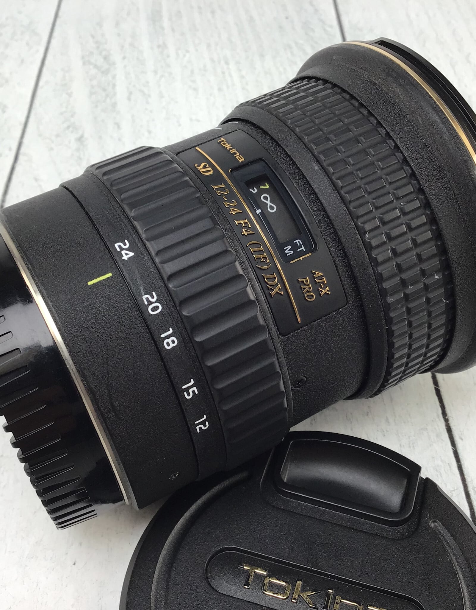 CANON Tokina AT-X Pro SD 12-24mm f4 DX Lens Used Good