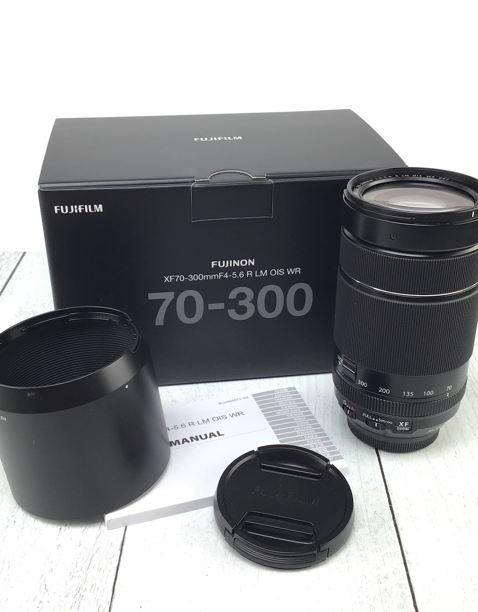 FUJI Fuji XF 70-300mm f4-5.6 R LM OIS WR Lens in Box Used EX