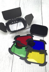 GODOX Godox Barn Door Gel, Grid Kit for AD200 Used EX