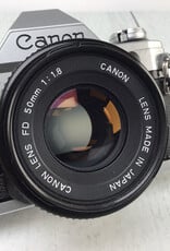 CANON Canon AE-1 Camera w/ 50mm f1.8 Used Good