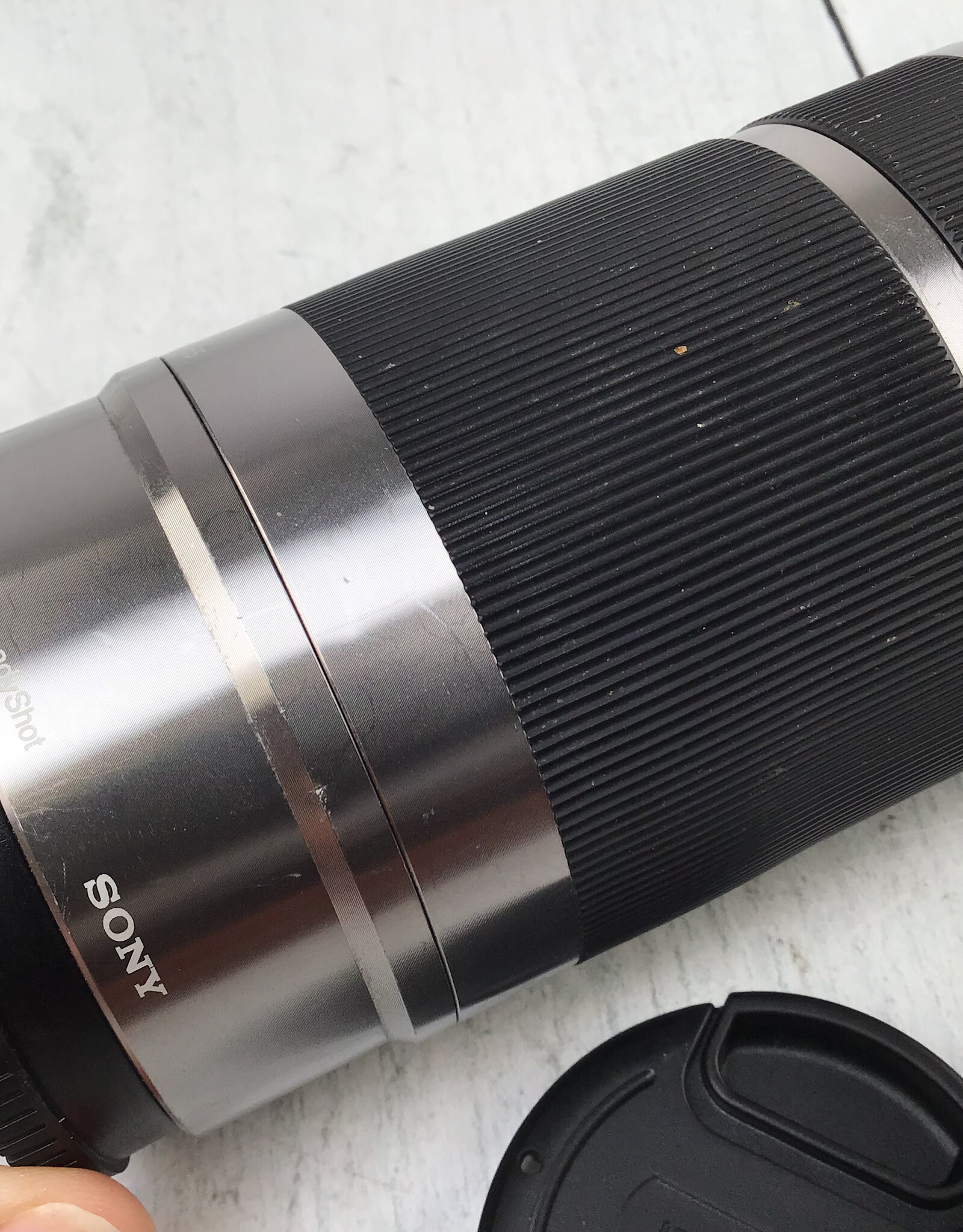 SONY Sony E 55-210mm f4.5-6.3 OSS Silver Lens Used Fair