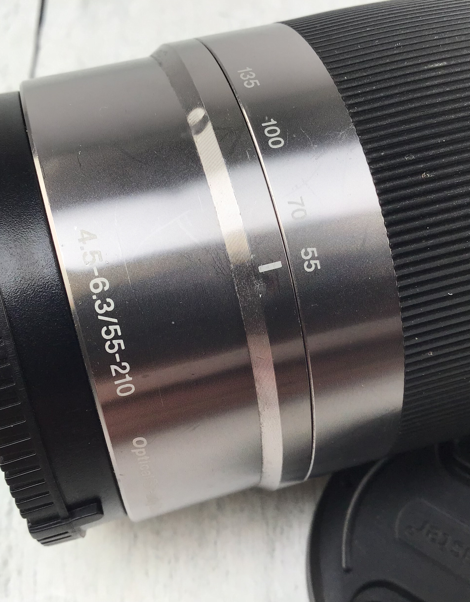 SONY Sony E 55-210mm f4.5-6.3 OSS Silver Lens Used Fair