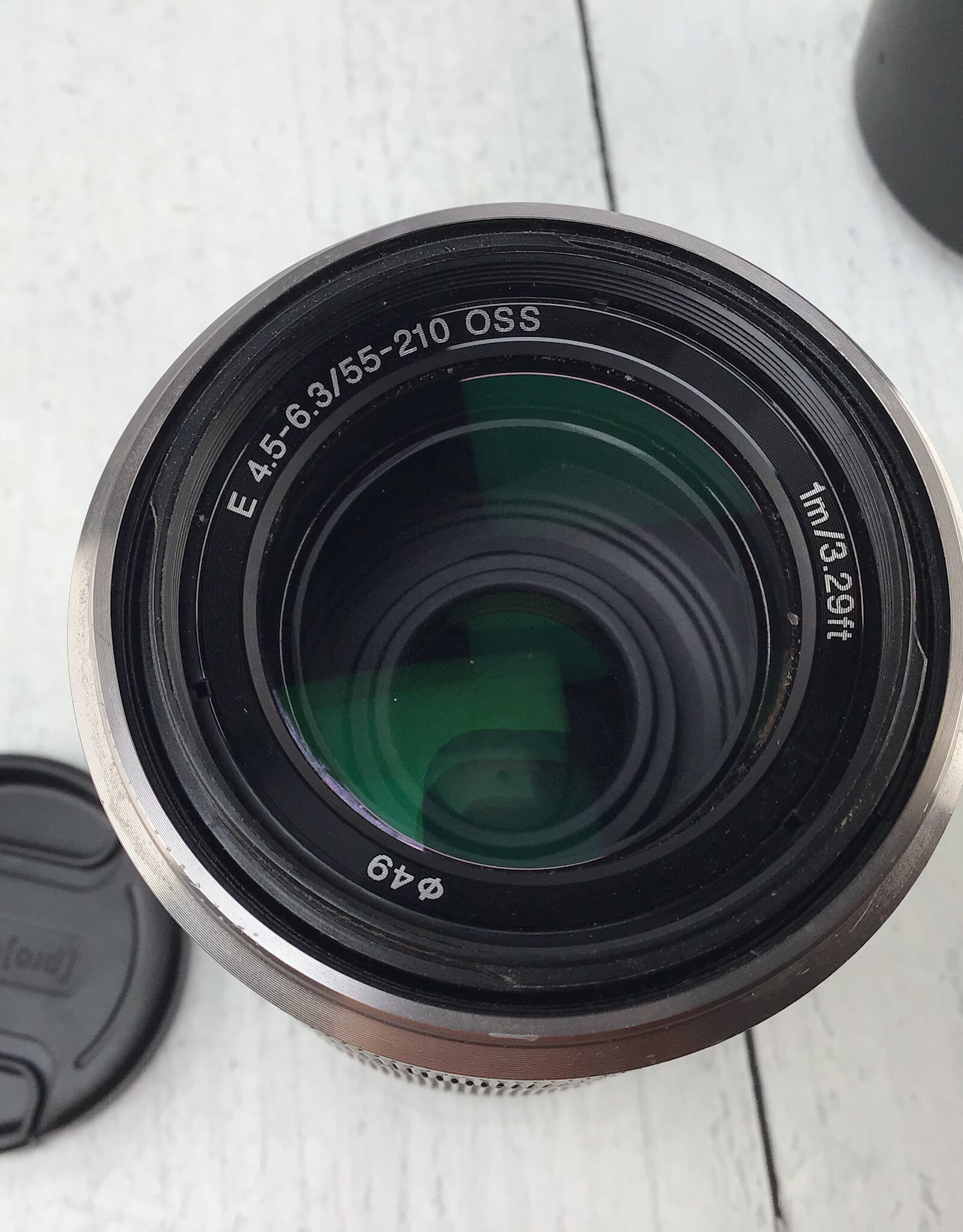 SONY Sony E 55-210mm f4.5-6.3 OSS Silver Lens Used Fair