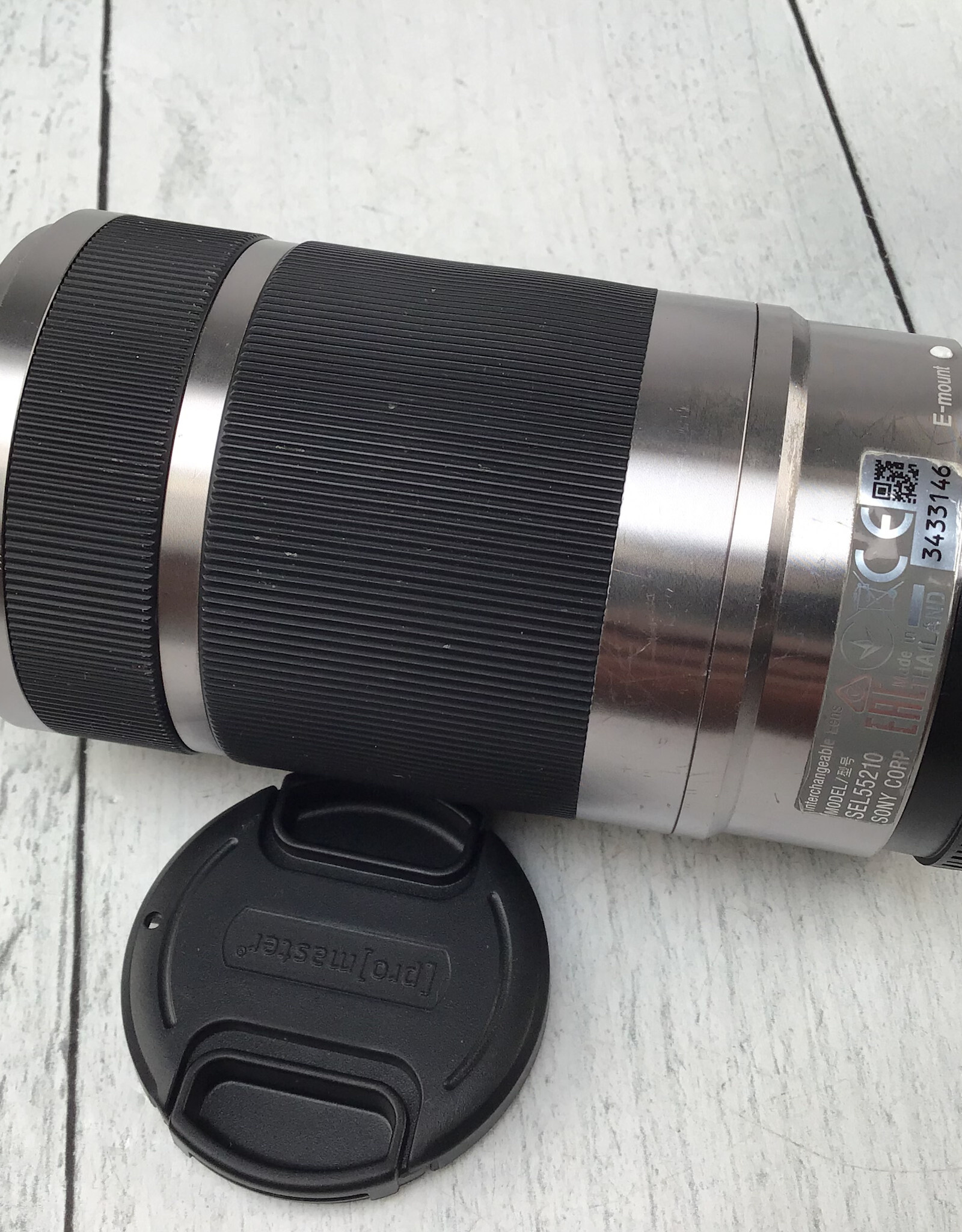 SONY Sony E 55-210mm f4.5-6.3 OSS Silver Lens Used Fair