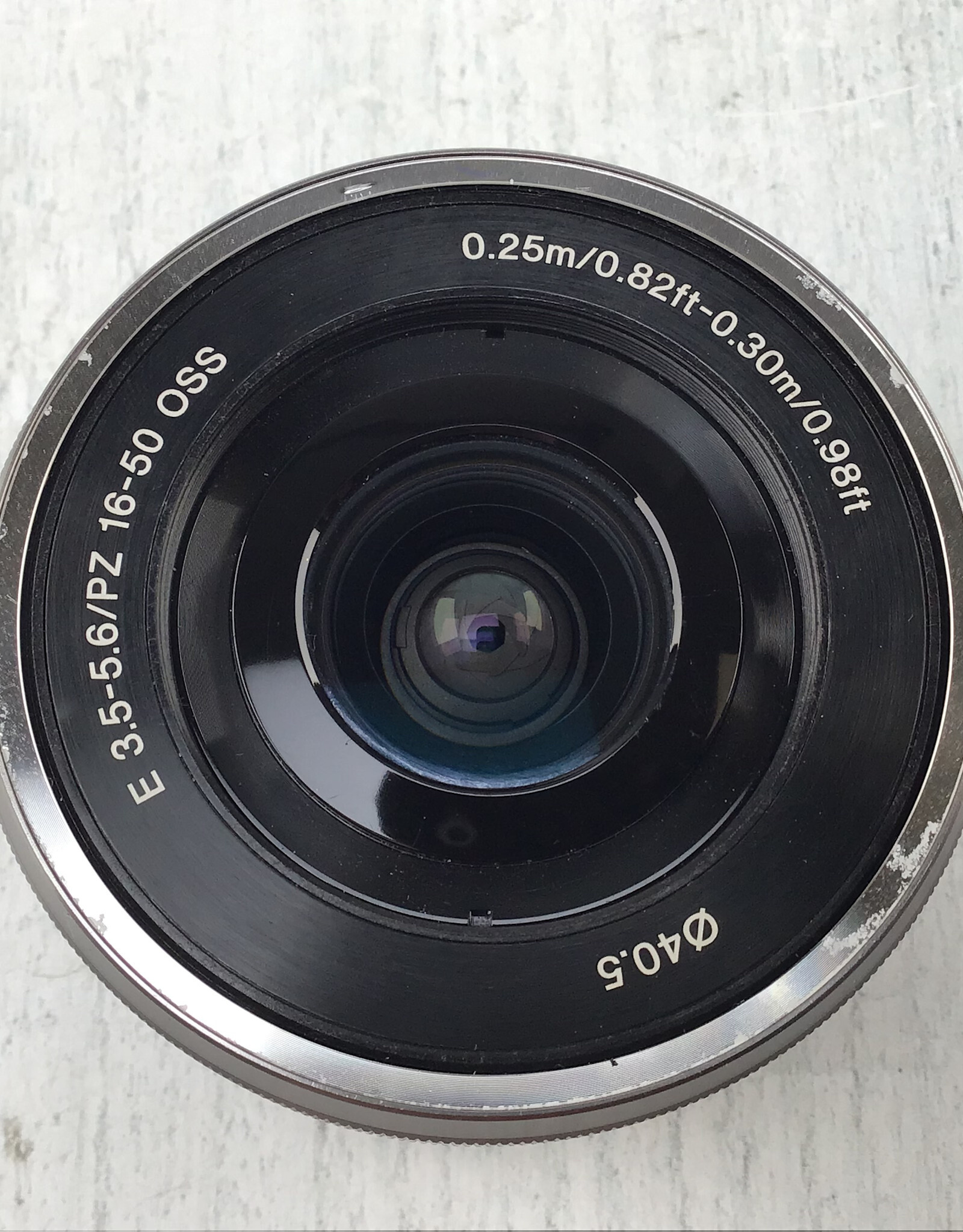 SONY Sony E 16-50mm f3.5-5.6 PZ OSS Silver Lens Used Fair