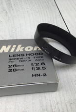 NIKON Nikon HN-2 metal Lens Hood in Box Used EX