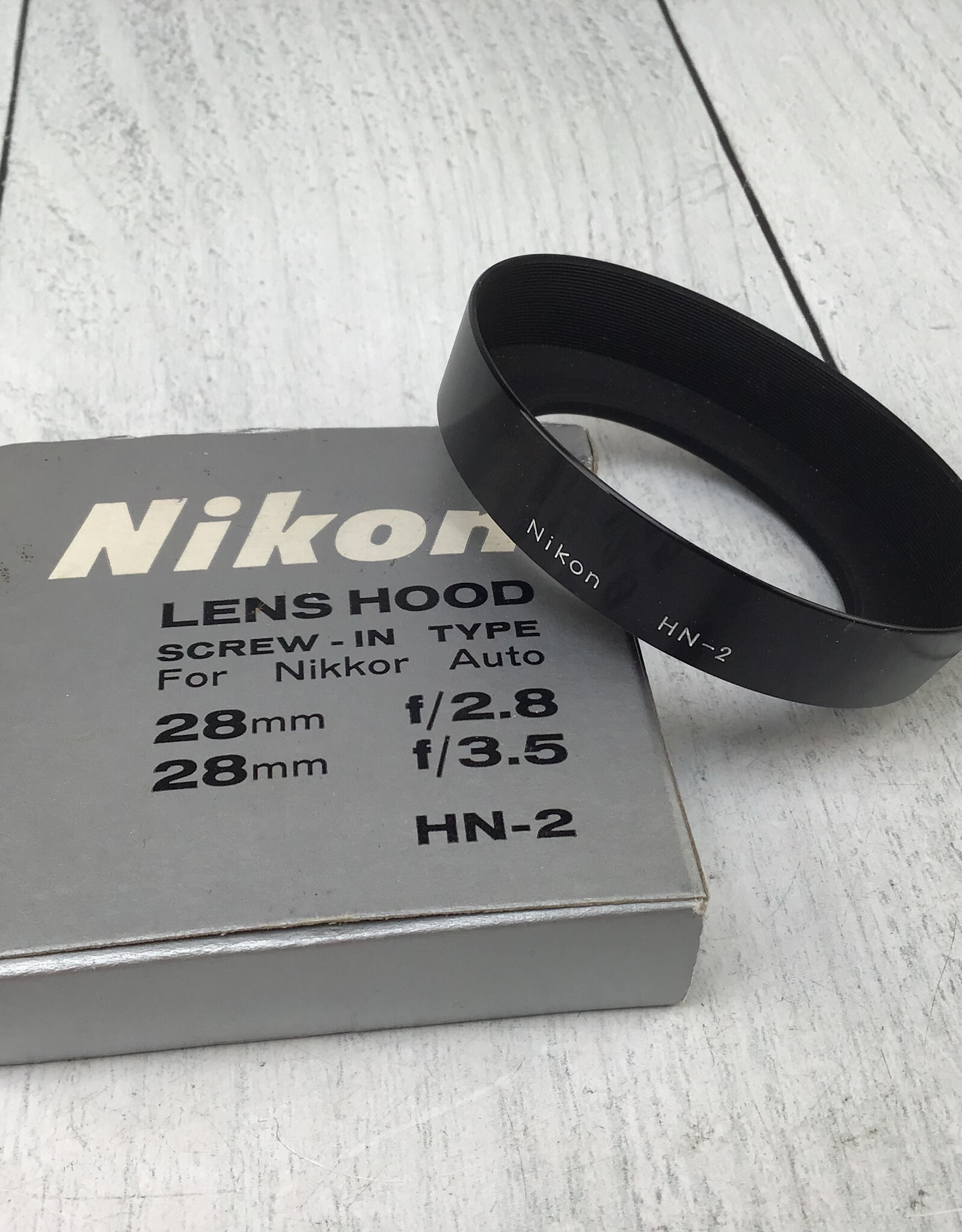 NIKON Nikon HN-2 metal Lens Hood in Box Used EX
