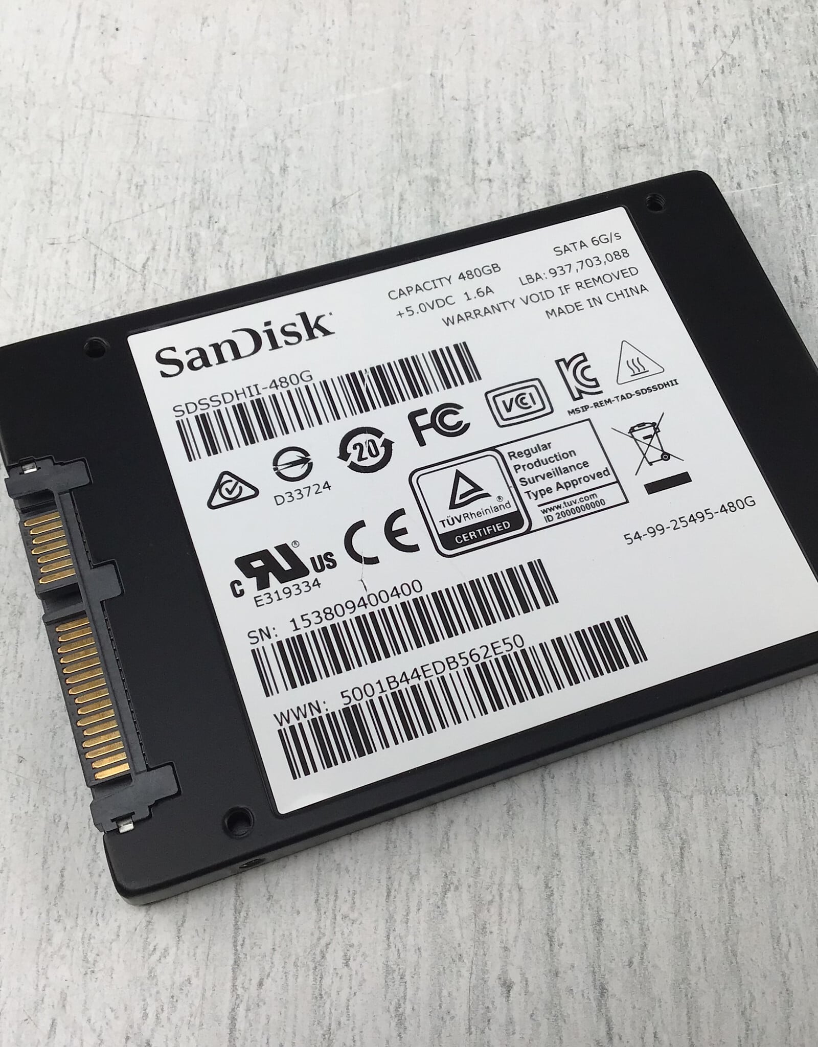sandisk Sandisk Ultra II 480GB 2.5" SSD Used Good