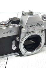 Minolta SRT 101 Camera Ding Affect Advancing Film Used AS IS
