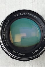 Minolta Minolta MC Rokkor PF 58mm f1.4 Lens used Good