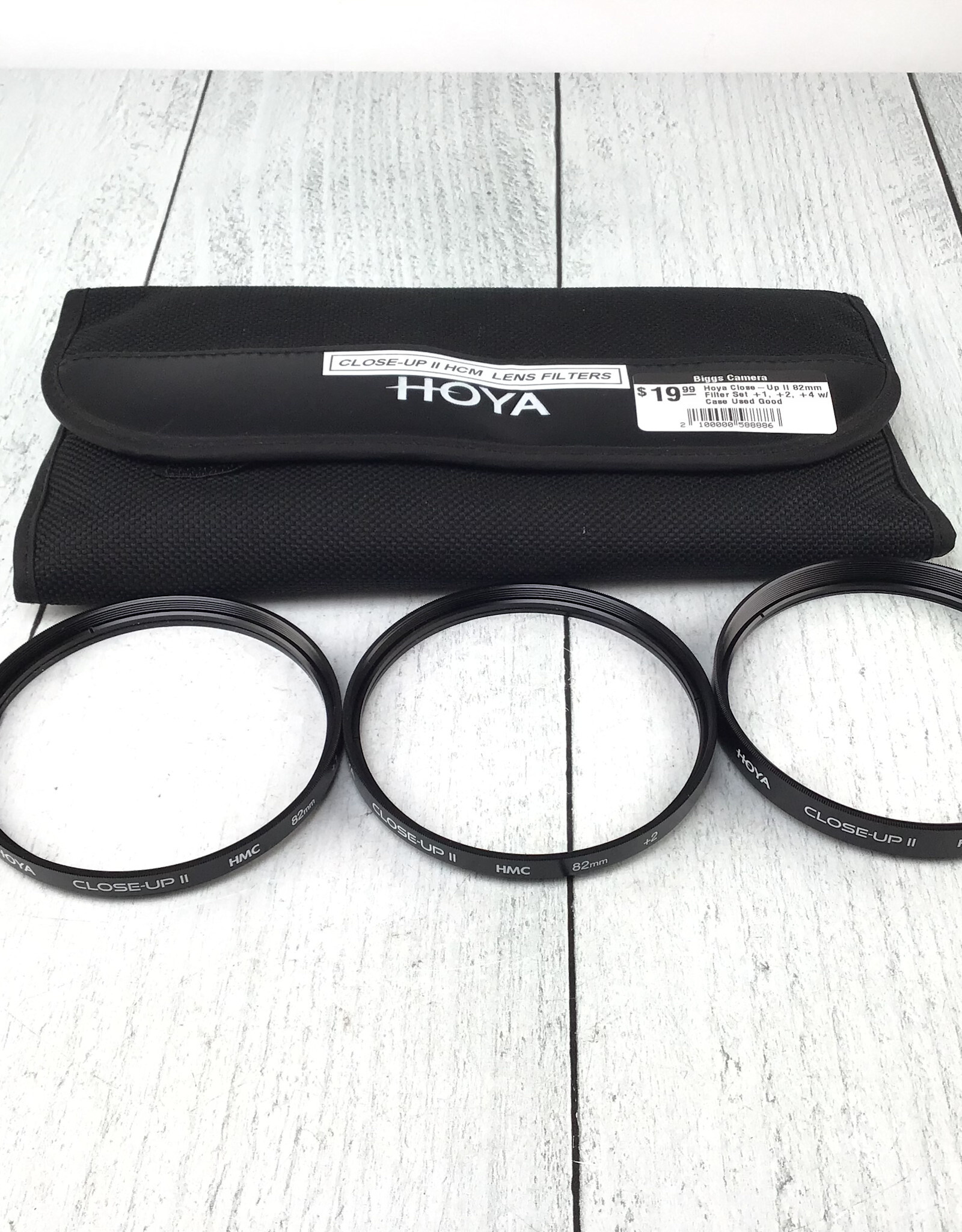 Hoya Hoya Close-Up II 82mm Filter Set +1, +2, +4 w/ Case Used Good