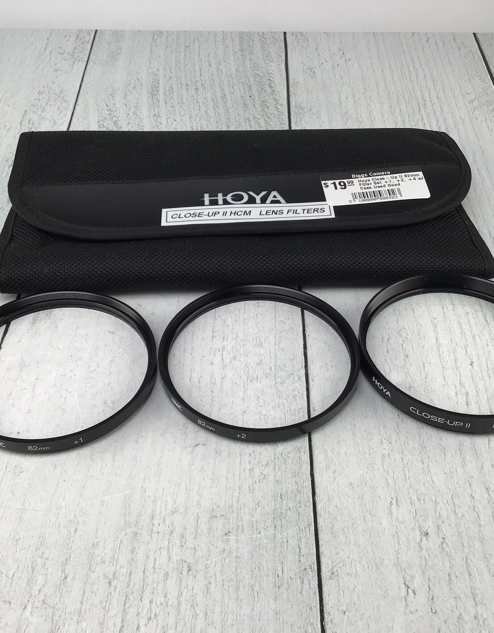 Hoya Hoya Close-Up II 82mm Filter Set +1, +2, +4 w/ Case Used Good