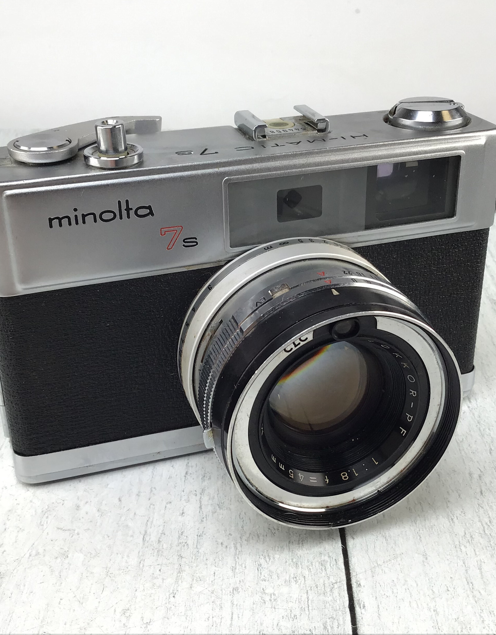 Minolta Minolta Hi-Matic 7S Camera Meter Not Working Used As IS
