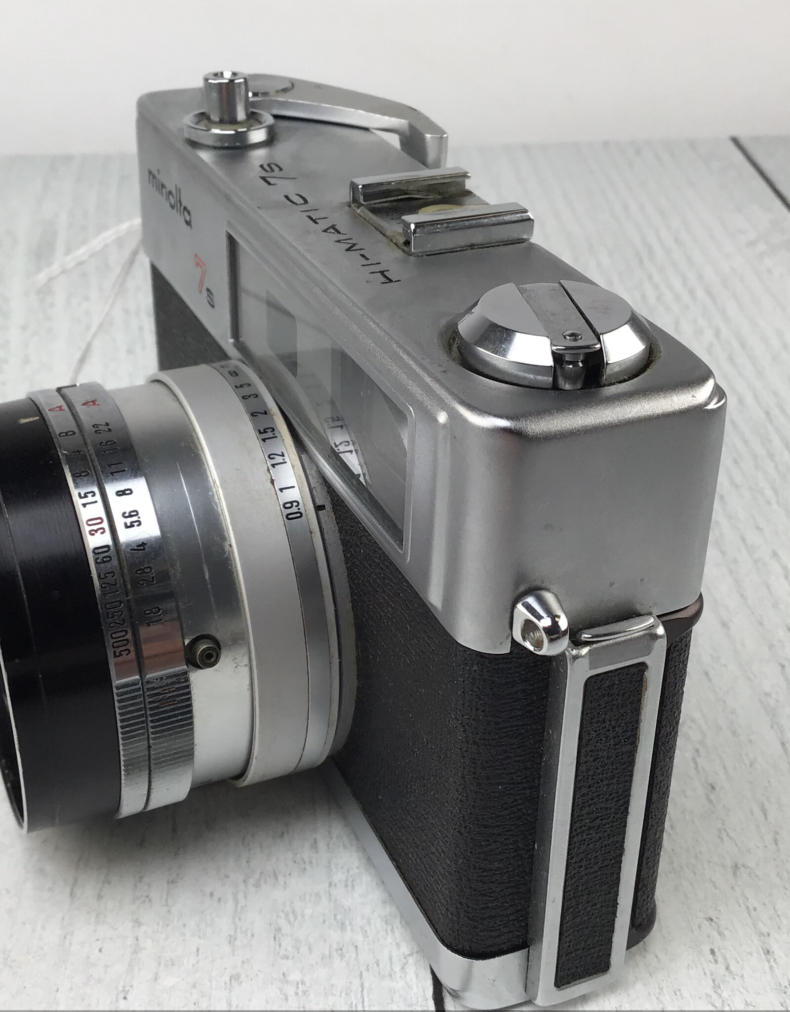 Minolta Minolta Hi-Matic 7S Camera Meter Not Working Used As IS