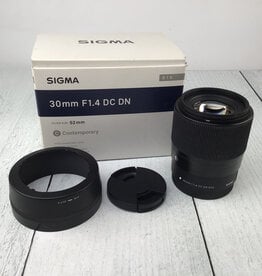 SIGMA Sigma 30mm f1.4 DC DN Lens for Canon EF-M in Box Used Good