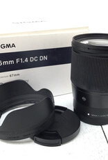 SIGMA Sigma 16mm f1.4 DC DN Lens for Canon EF-M in Box Used