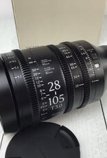SIGMA Sigma 28-105mm T3 FF AF Cine Zoom Lens for Sony in Box Used EX