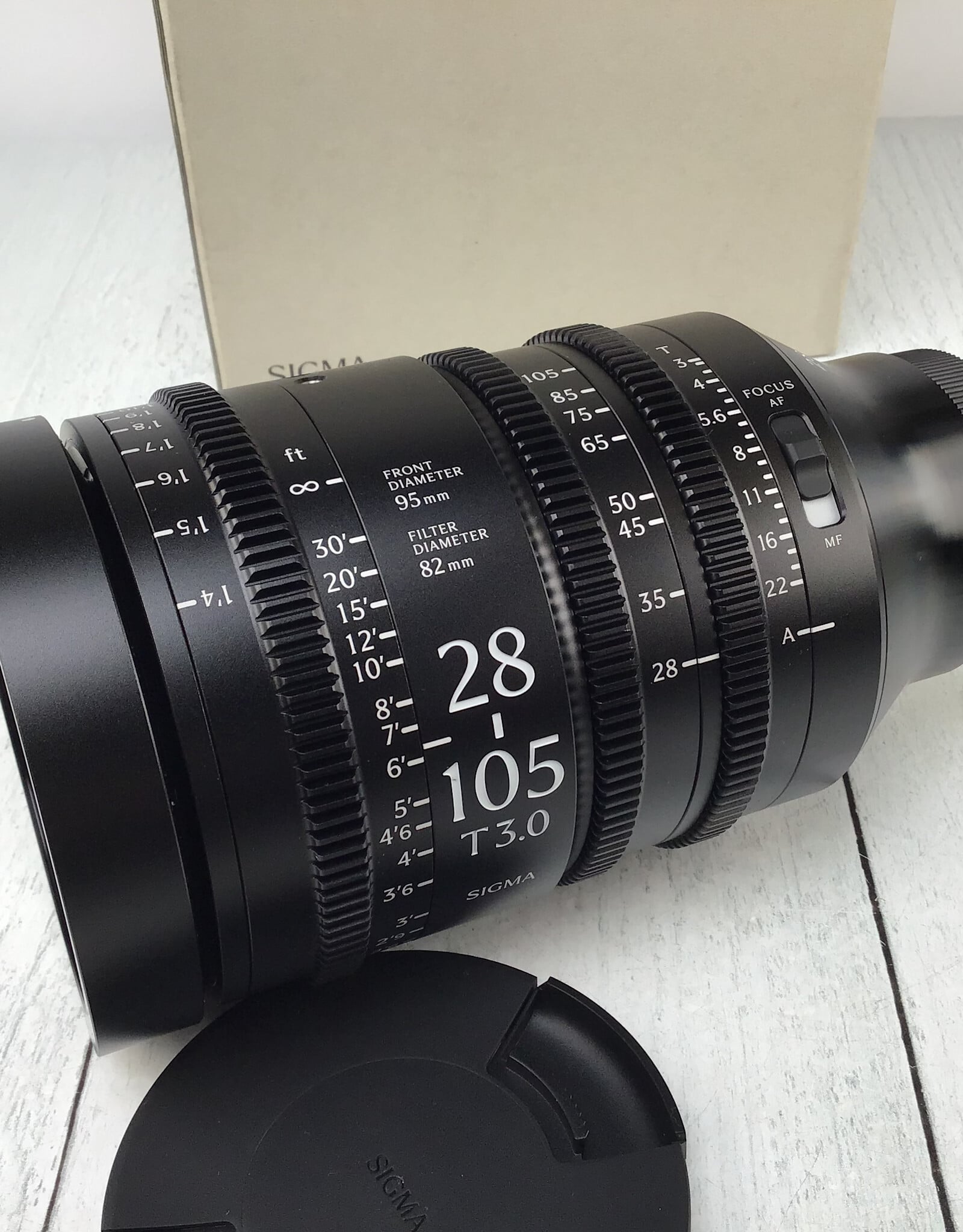 SIGMA Sigma 28-105mm T3 FF AF Cine Zoom Lens for Sony in Box Used EX