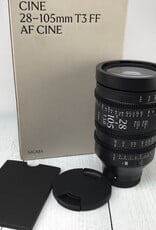 SIGMA Sigma 28-105mm T3 FF AF Cine Zoom Lens for Sony in Box Used EX