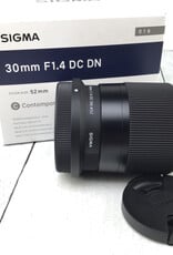 SIGMA Sigma 30mm f1.4 DC DN lens for Nikon Z in Box Used