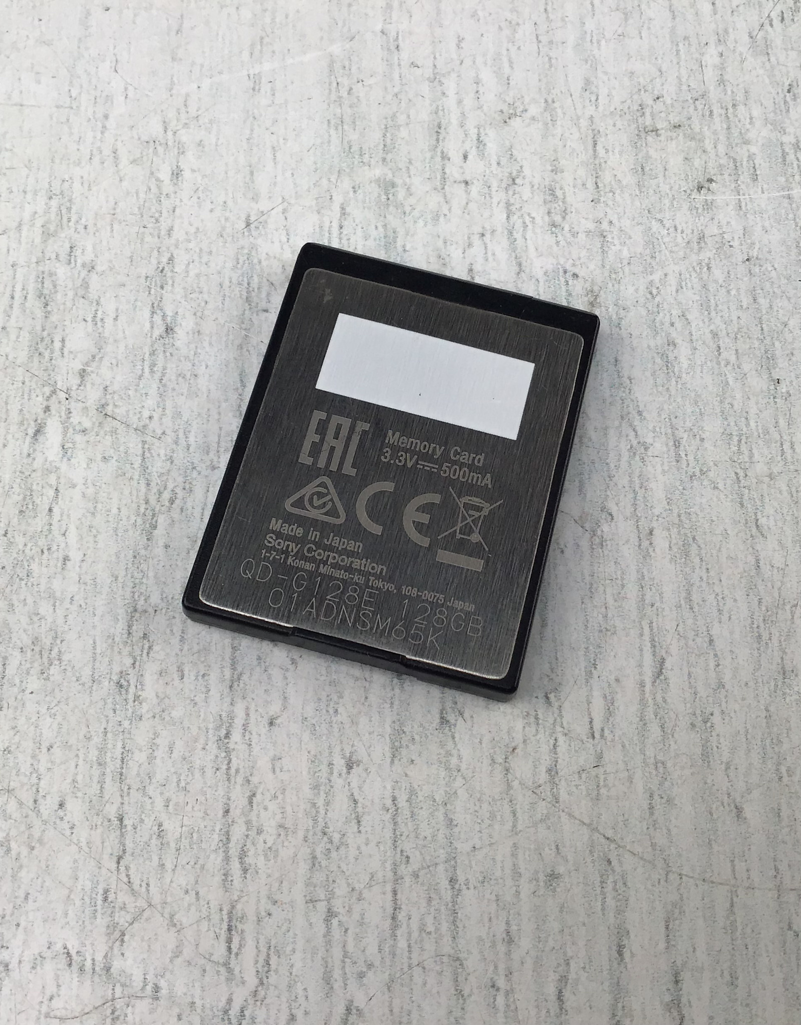 SONY Sony XQD 128GB Memory Card Used Good